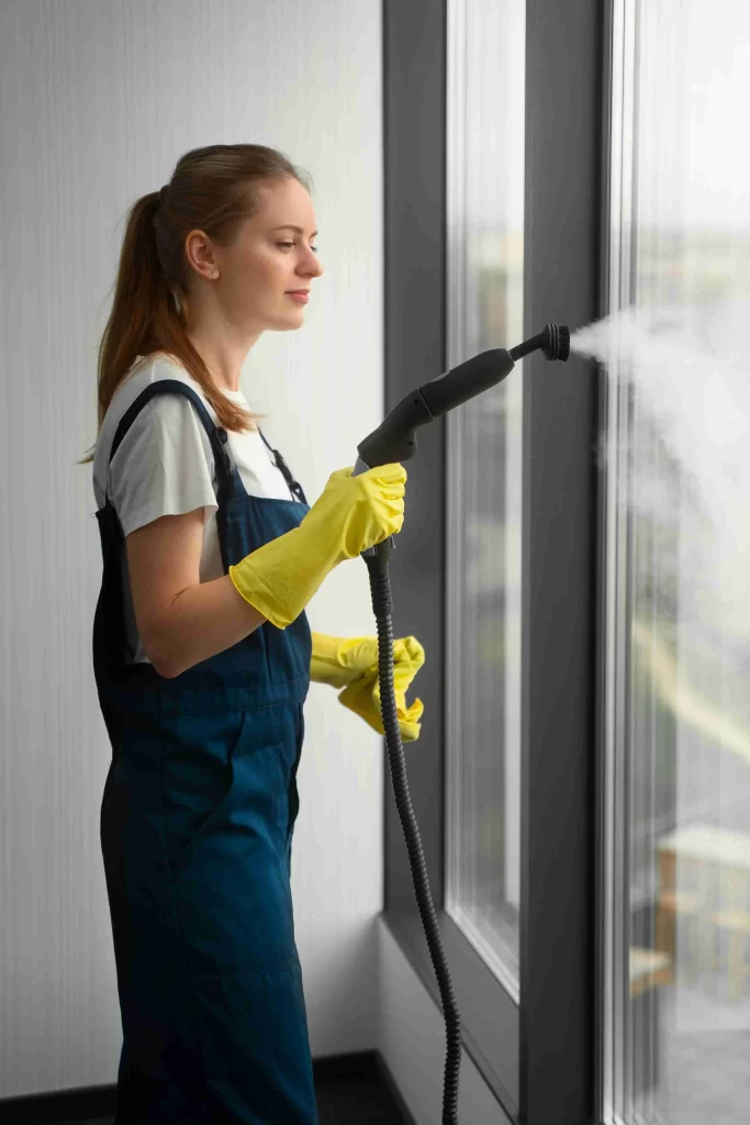 how to clean tall windows