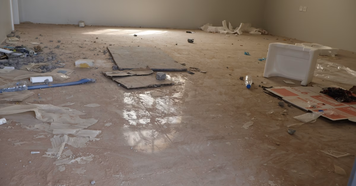 Post construction before cleaning 2