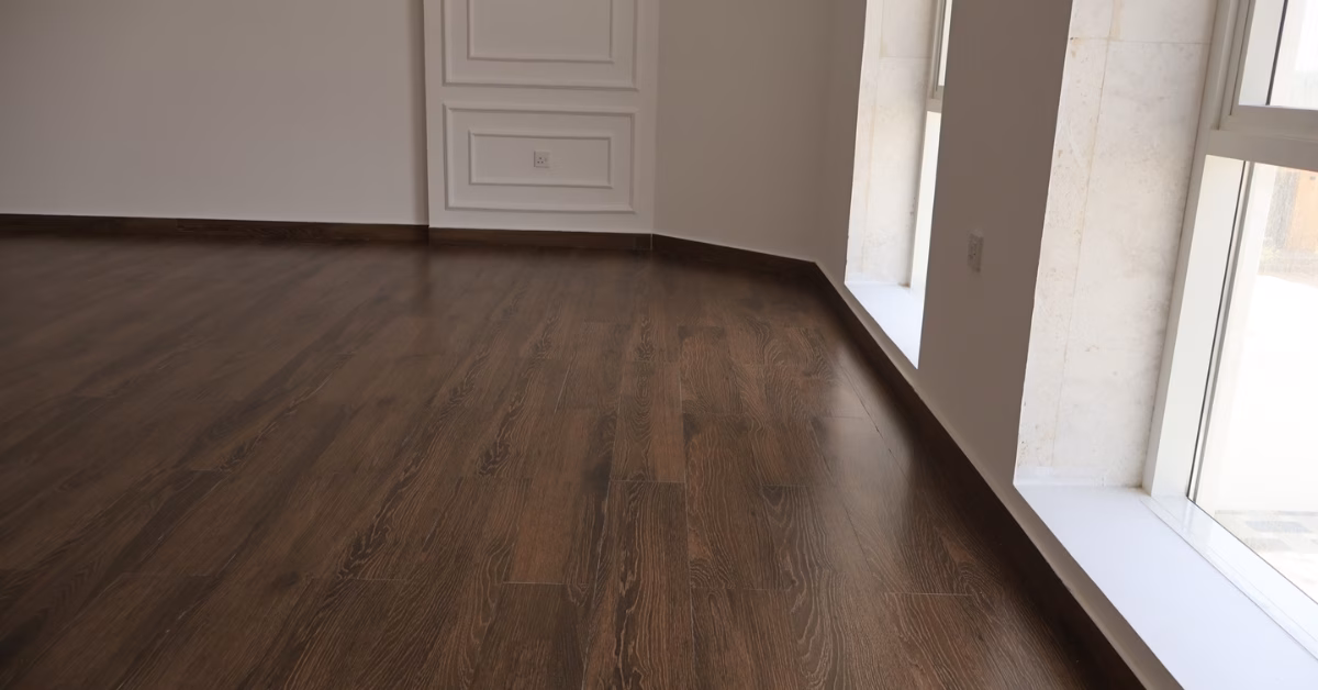 Post construction after cleaning