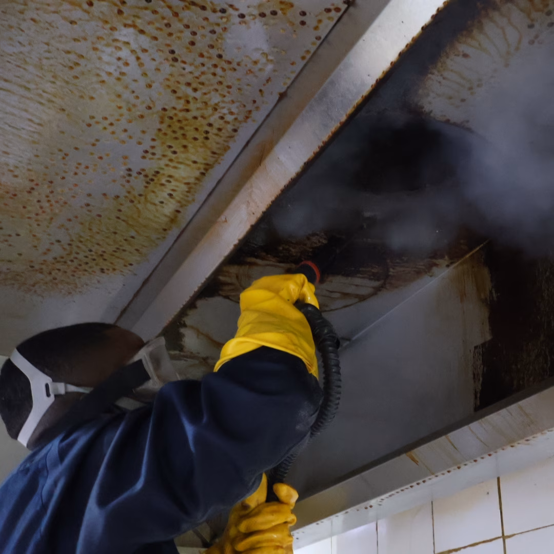 Industrial kitchen degreasing